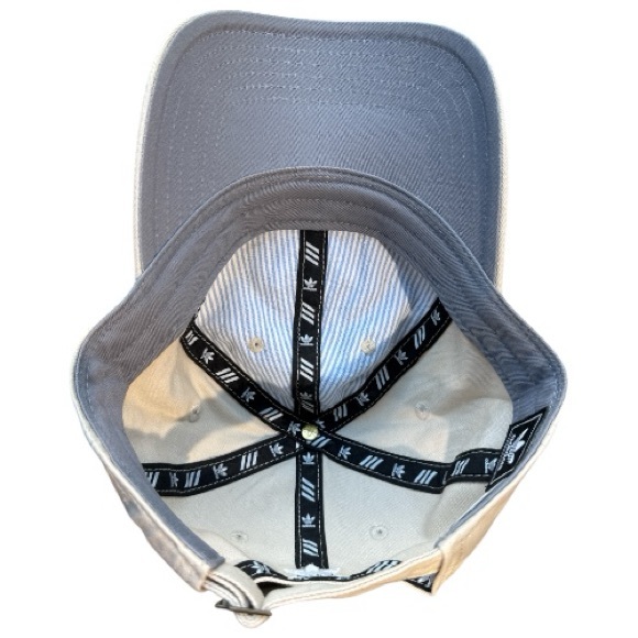 Adidas Beige Cotton Embroidered Logo Adjustable Strap Baseball Cap - Picture 7 of 7